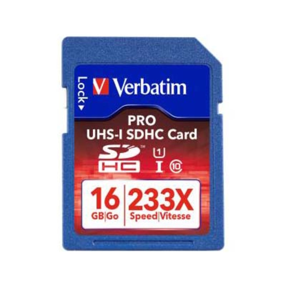 Verbatim 44031 Pro SDHC 16GB Memory Card - HD Video Recording Image 1