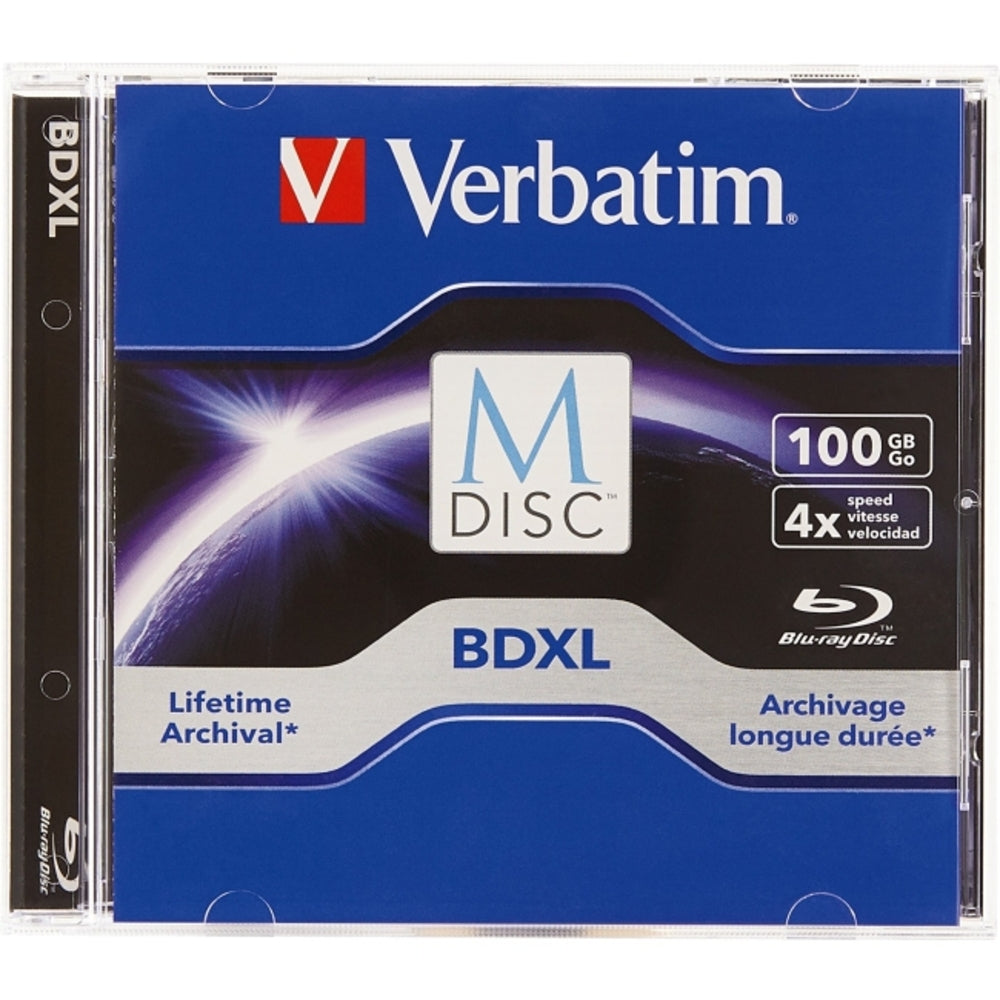 Verbatim 98912 M-Disc Bdxl 100GB 4X Jewel Case Image 1