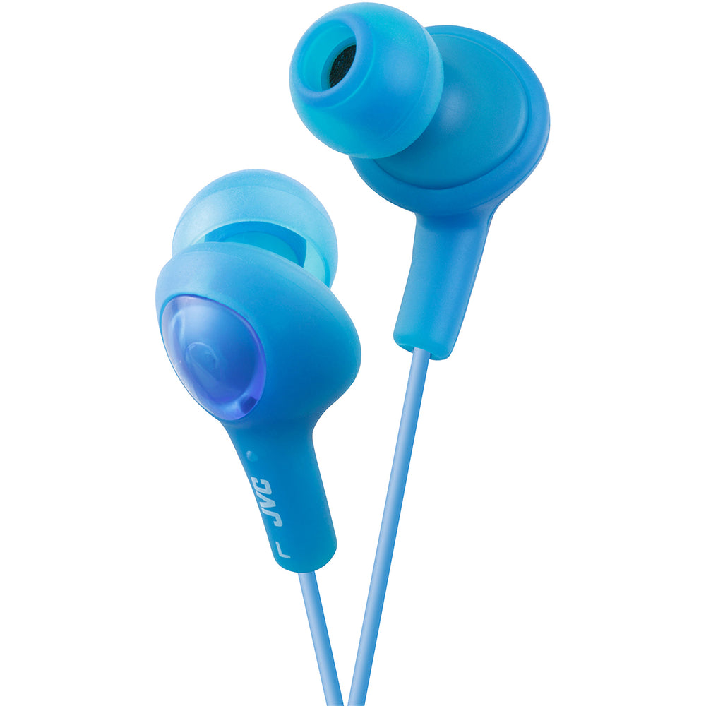 JVC HA-FX5-A Gumy Plus Headphones Blue Image 1