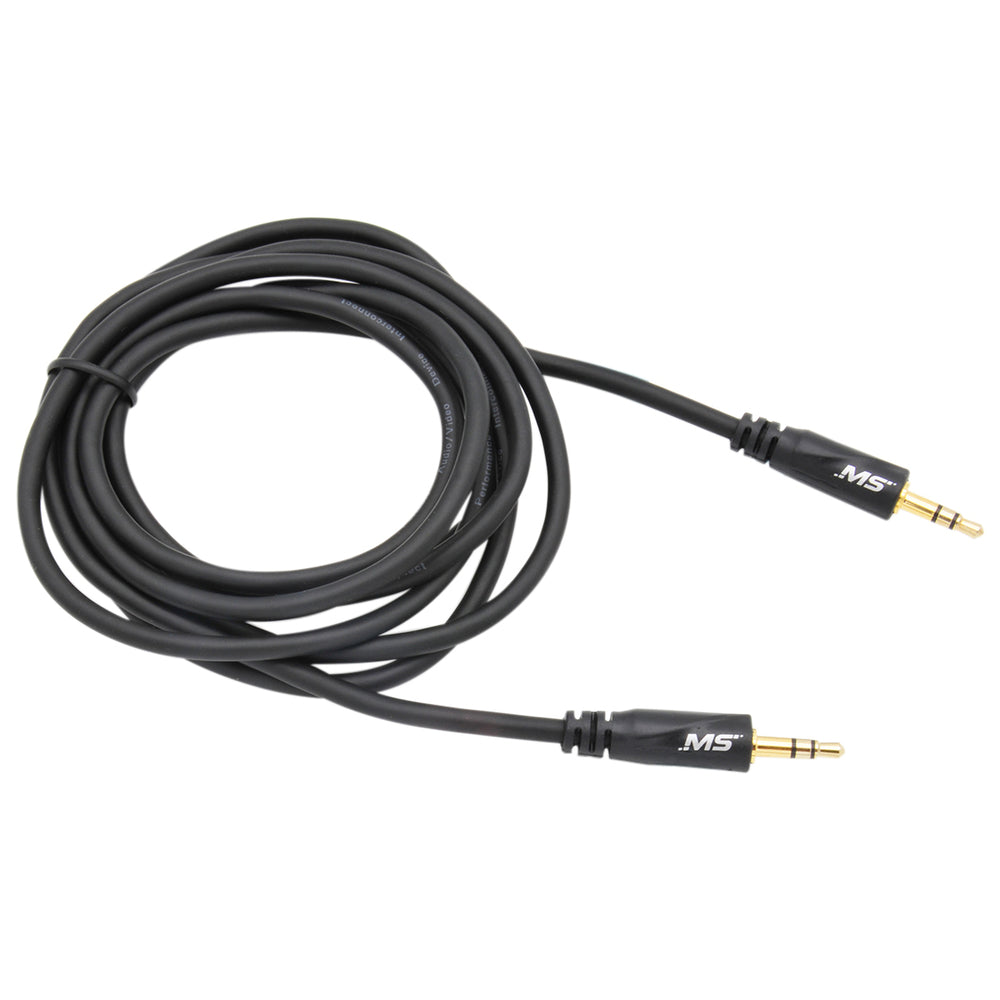 MobileSpec MBS12101 8Ft Audio Cable Black Image 1