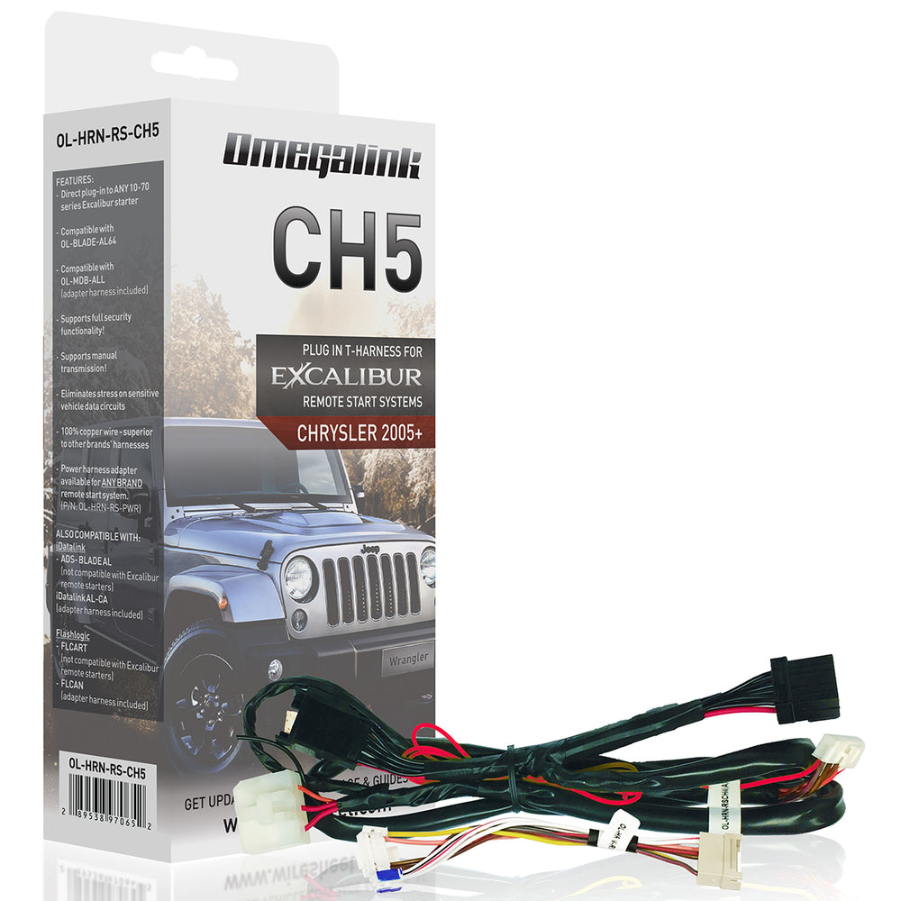Excalibur Alarms Ol-Hrn-Rs-Ch5 Plug&Play Harness Covers 400 Chrysler/Dodge/Jeep Image 1