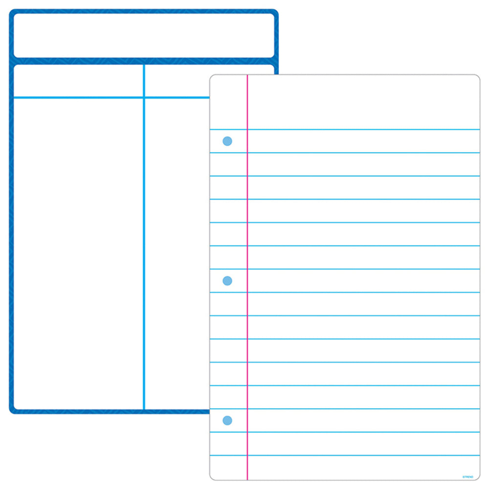 Trend T-19015 Wipe-Off Note Sheets Learning Set Image 1