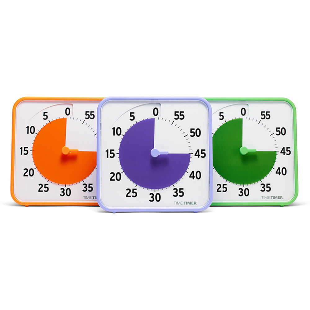 Time Timer LLC TTMTT08BSEC3W 8" Learning Center Classroom Set with Original Timer Image 1