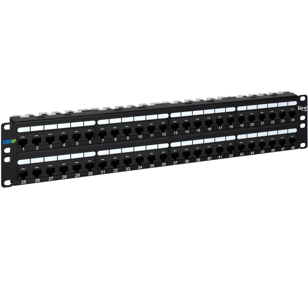 Icc Icmpp0486B Patch Panel- Cat 6A- 48-Port- 2 Rms Image 1
