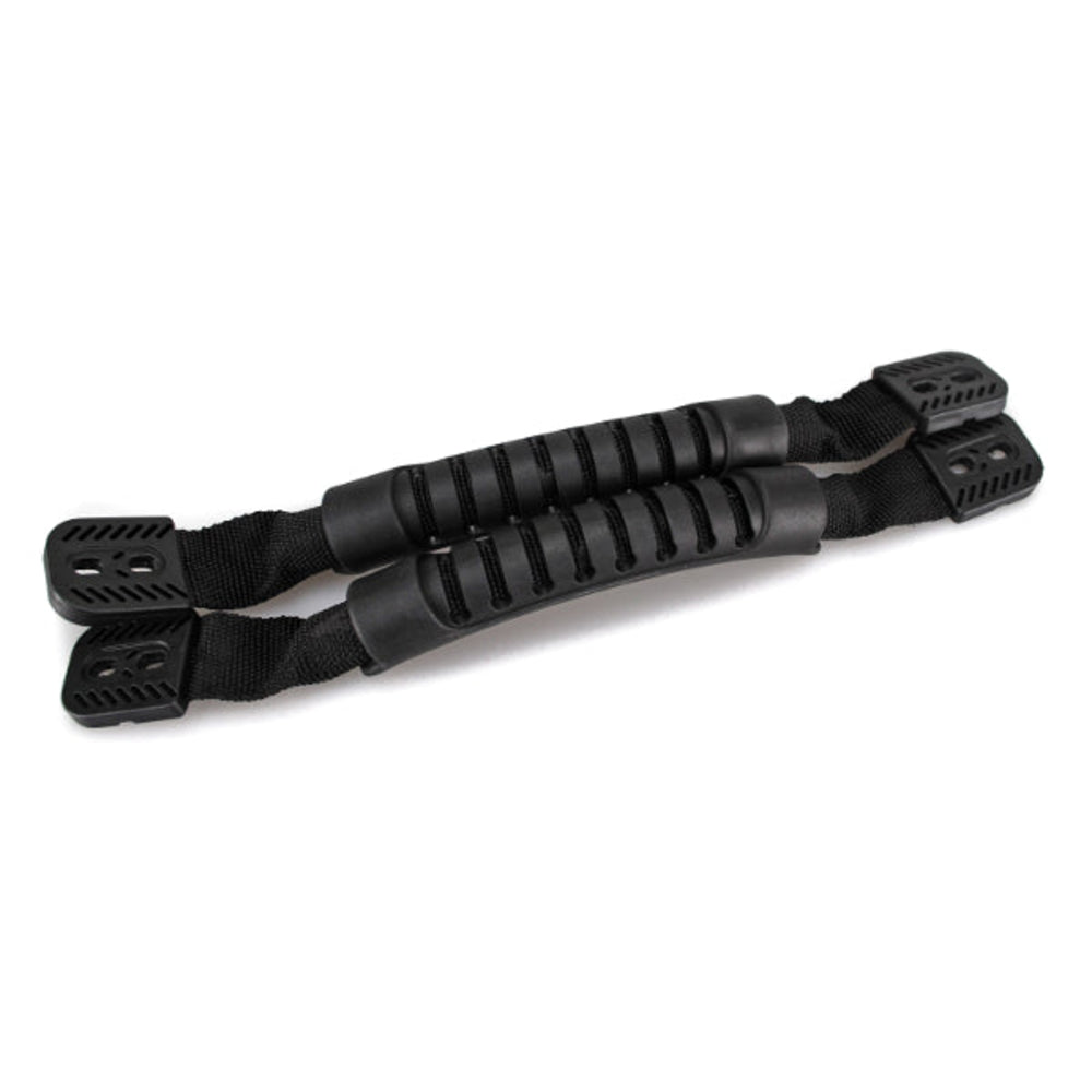 YakGear 01-0056 Rubber Handle Kit Set of 2, Black, Marine Grade Rubber With Nylon Strap Image 1