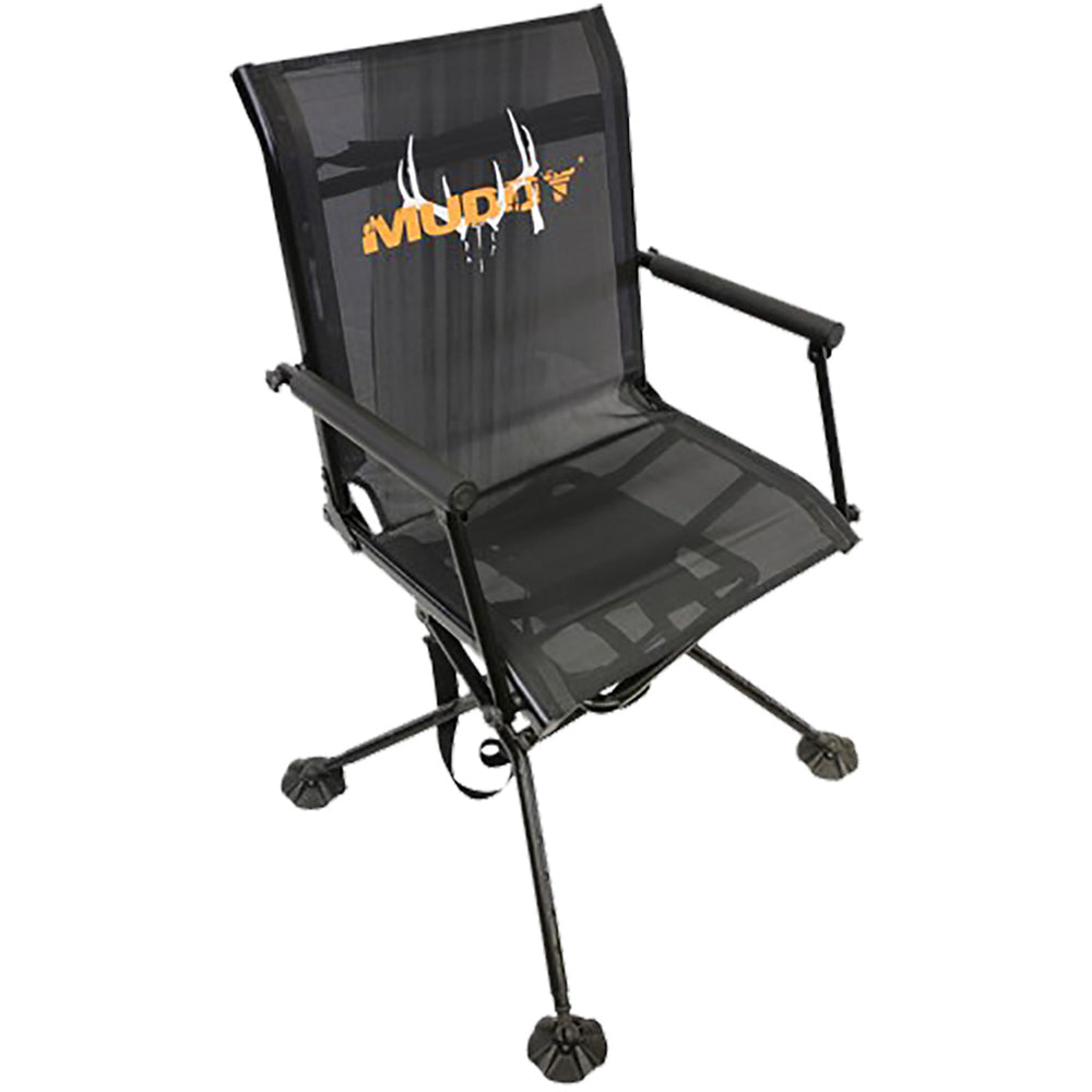 Muddy Outdoors MUD-MGS400AL Swivel Ground Chair Black Adjustable Legs Image 1