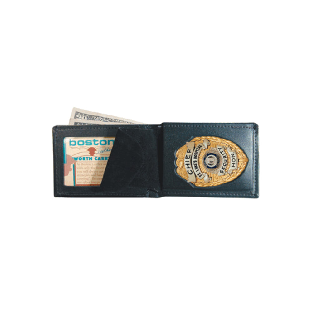 Boston Leather 250-9004 Billfold Badge Wallet - Genuine Leather Image 1