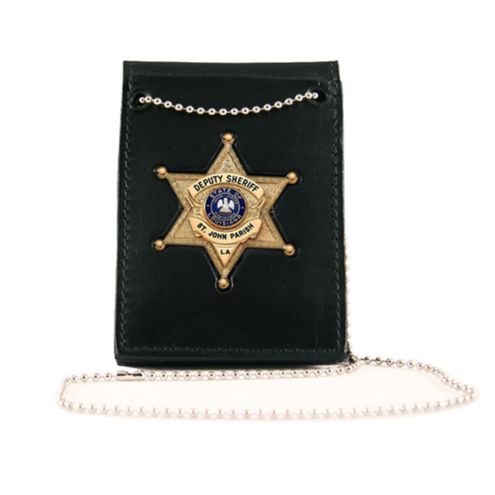 Boston Leather 4050-1 Badge Holder Neck Chain - Value Badge Holder Image 1