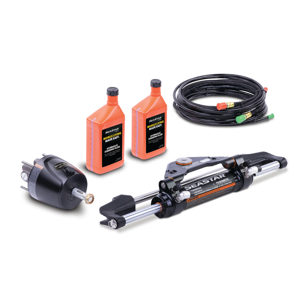 Sea Star Solutions HK6320A-3 Hydraulic Steering Kit 20' for Outboard Powered Boats Up to 60 MPH Image 1