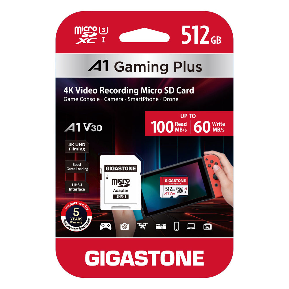 Gigastone 512GB Gaming Plus MicroSD Card – CE Showroom