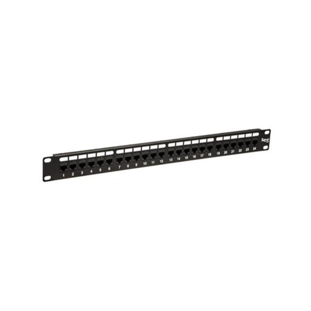 ICC ICMPP24CP6 Patch Panel Cat 6 Feed-Thru 24-Port 1 Rms Image 1