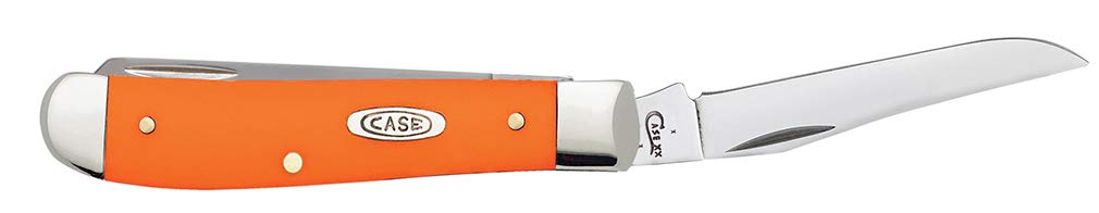 Case WR XX Pocket Knife Orange Synthetic Mini Trapper Item #80505 - (4207 SS) - Length Closed: 3 1/2 Inches