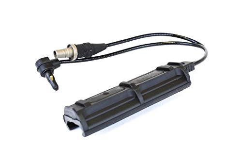 Mil-Spec 7" Remote Activation Dual Switch with Snap-on Switch Platform for Scoutlight Weaponlight + ATPIAL Laser Device, Black