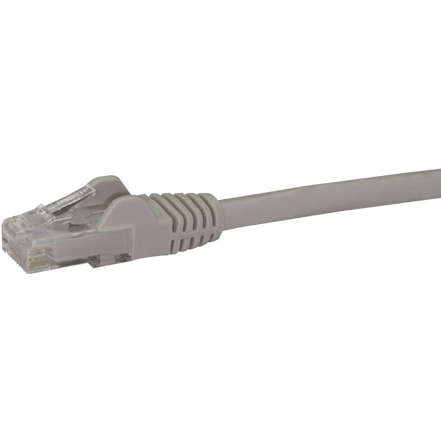 StarTech 8ft CAT6 Ethernet Cable - Gray CAT 6 Gigabit Ethernet Wire -250Mhz 100W PoE RJ45 UTP Network Patch Cord Snagless with Strain Relief (N6PATCH8GR)