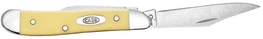 Case WR XX Pocket Knife Yellow Synthetic Peanut Cv Item #030 - (3220 Cv) - Length Closed: 2 7/8 Inches