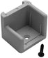 DOOR STOP W/RIBS GRAY RIGHT