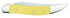 Case WR XX Pocket Knife Yellow Synthetic SS - Small Texas Toothpick Item #81095 - (310096 SS) - Length Closed: 3 Inches