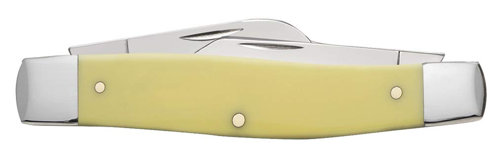 Case WR XX Pocket Knife Yellow Synthetic Large Stockman Item #203 - (3375 CS) - Length Closed: 4 1/4 Inches