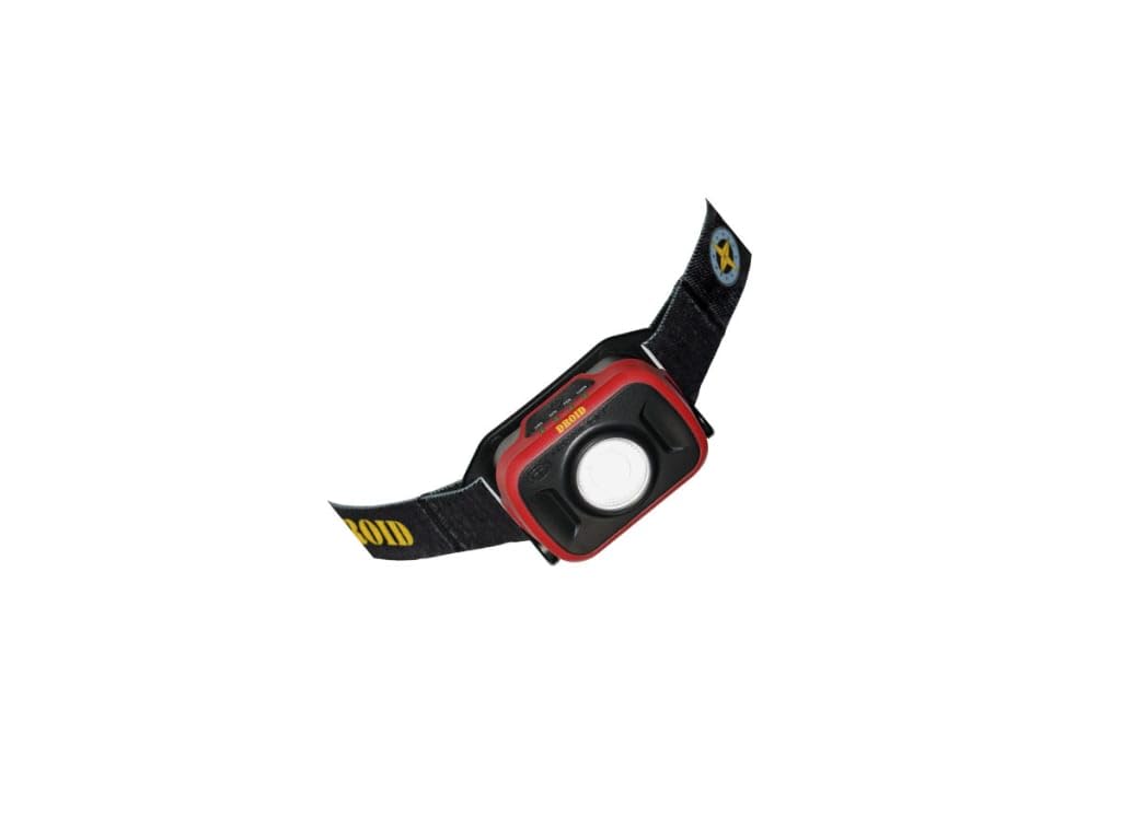 Maxxeon MXN00500 - WorkStar 500 DROID Technician's Mini Rechargeable Headlamp, Li-ion Battery w/ IP67