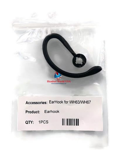 Replacement Ear Hook for Yealink WH63/WH67 Headsets - 1 Ear Hook Headset World USA™