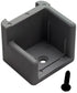 DOOR STOP W/RIBS GRAY RIGHT