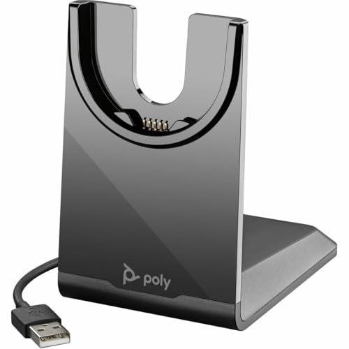 Poly - Voyager 4310 UC Wireless Headset (Plantronics) - Single-Ear Headset w/Mic - Connect to PC/Mac via USB-A Bluetooth Adapter, Cell Phone via Bluetooth - Works with Teams (Certified), Zoom & More