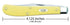 Case WR XX Pocket Knife Yellow Synthetic Slimline Trapper SS Item #80031 - (31048 SS) - Length Closed: 4 1/8 Inches