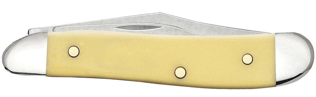 Case WR XX Pocket Knife Yellow Synthetic Peanut Cv Item #030 - (3220 Cv) - Length Closed: 2 7/8 Inches