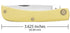 Case WR XX Pocket Knife Yellow Synthetic Sod Buster Junior SS Item #80032 - (3137 SS) - Length Closed: 3 5/8 Inches