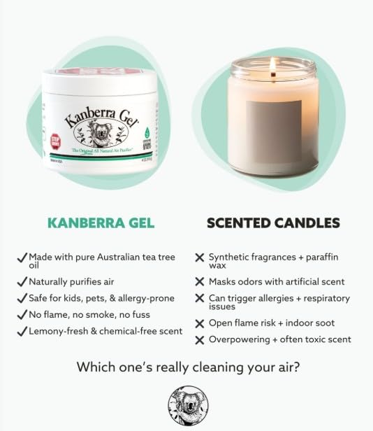 KANBERRA GEL 524001 Natural Air Purifier Gel, 2-Ounce