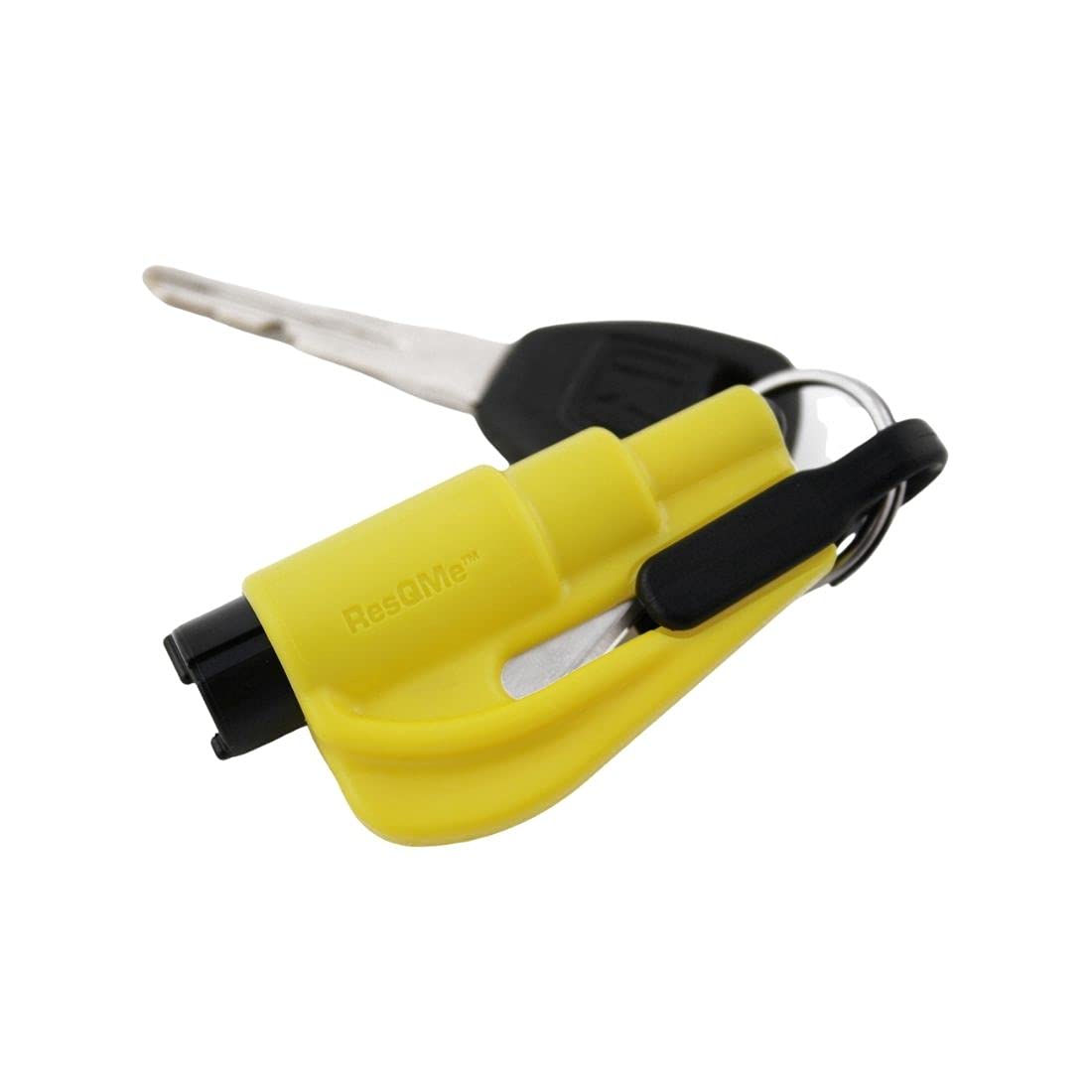 resqme RESQ ME 98730 2-in-1 Safety Tool in Keyring, Yellow – 1 Unit