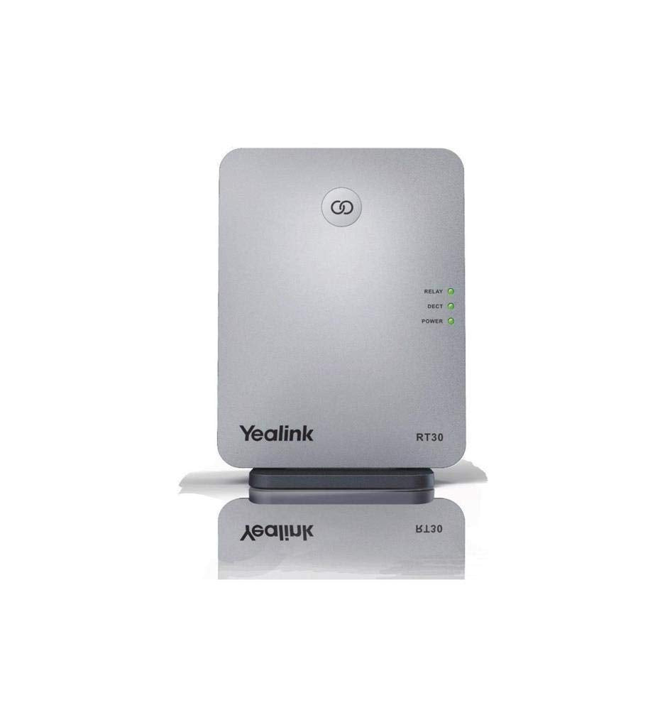 Yealink RT30 DECT Repeater, Plug & Play, Range Extender with Elegant Design, HD Voice, LED Display, Up to 6 Repeaters per Base Station, Wall Mountable, W60B/W70B/W52 Base Station Compatible
