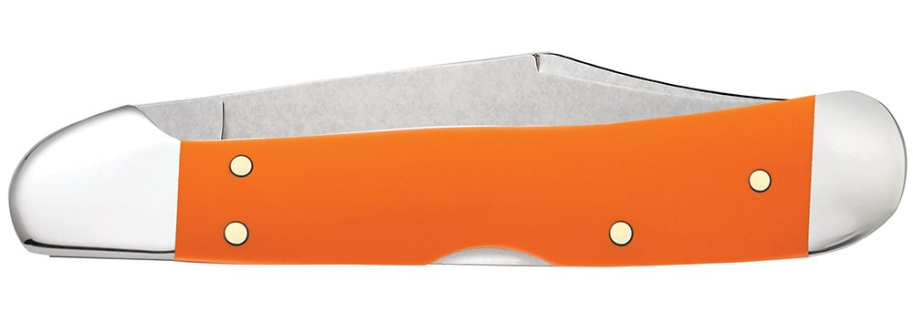 Case XX WR Pocket Knife, ORANGE SYNTHETIC COPPERLOCK ItemNumber 80508 - (41549L SS) Length Closed: 4 1/4 Inches