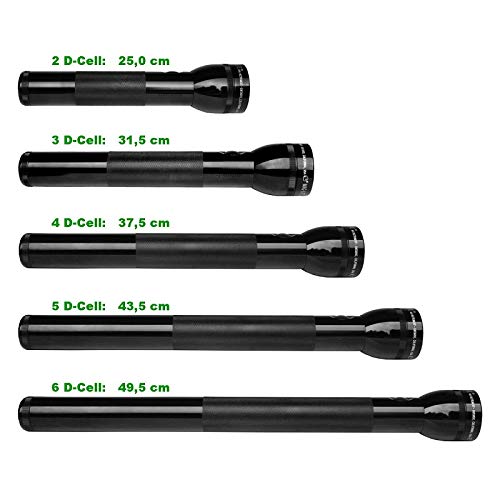 MagLite - S4D015 Heavy-Duty Incandescent 4-Cell D Flashlight in Display Box, Black