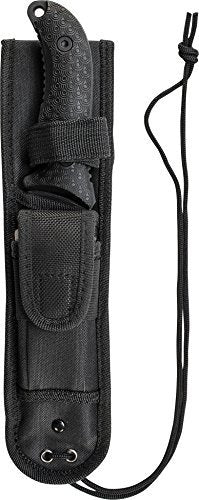 Schrade SCHF36CP Frontier 10.4in High Carbon Steel Full Tang Fixed Blade Knife with 5in Drop Point and TPE Handle for Outdoor Survival, Camping and Bushcraft