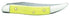 Case WR XX Pocket Knife Yellow Synthetic Small Texas Toothpick Cv Item #091 - (310096 Cv) - Length Closed: 3 Inches