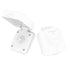 Furrion Mini TV/SAT Inlet Square with F-Type Connector for Coaxial Cable Feed; Marine Grade Weatherproof Sealing (White) - FTVINB-PS