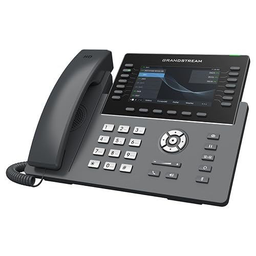Grandstream GRP2650 IP Phone | 14 Lines, 6 SIP Accounts | 5-Inch Color Display | Wi-Fi 5 | Dual-Port Gigabit Ethernet with Integrated PoE