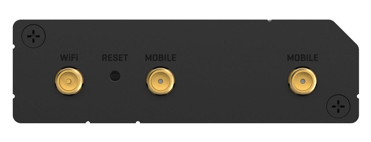 Teltonika RUT241098000 Model RUT241 Industrial Cellular Router; 4G and 3G Connectivity; for use in North America; Compatible with Verizon, AT&T, and T-Mobile; WAN Failover with Auto Switching