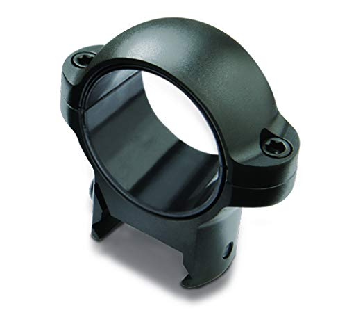 BURRIS Zee Weaver-Style Solid Steel Secure Reliable Durable Optic Mounting Rings - 1 inch; Medium; Black Matte; Usual