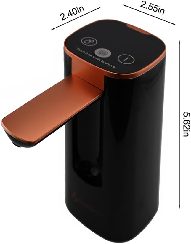 AquaFlow Water Dispenser Black-Copper detail