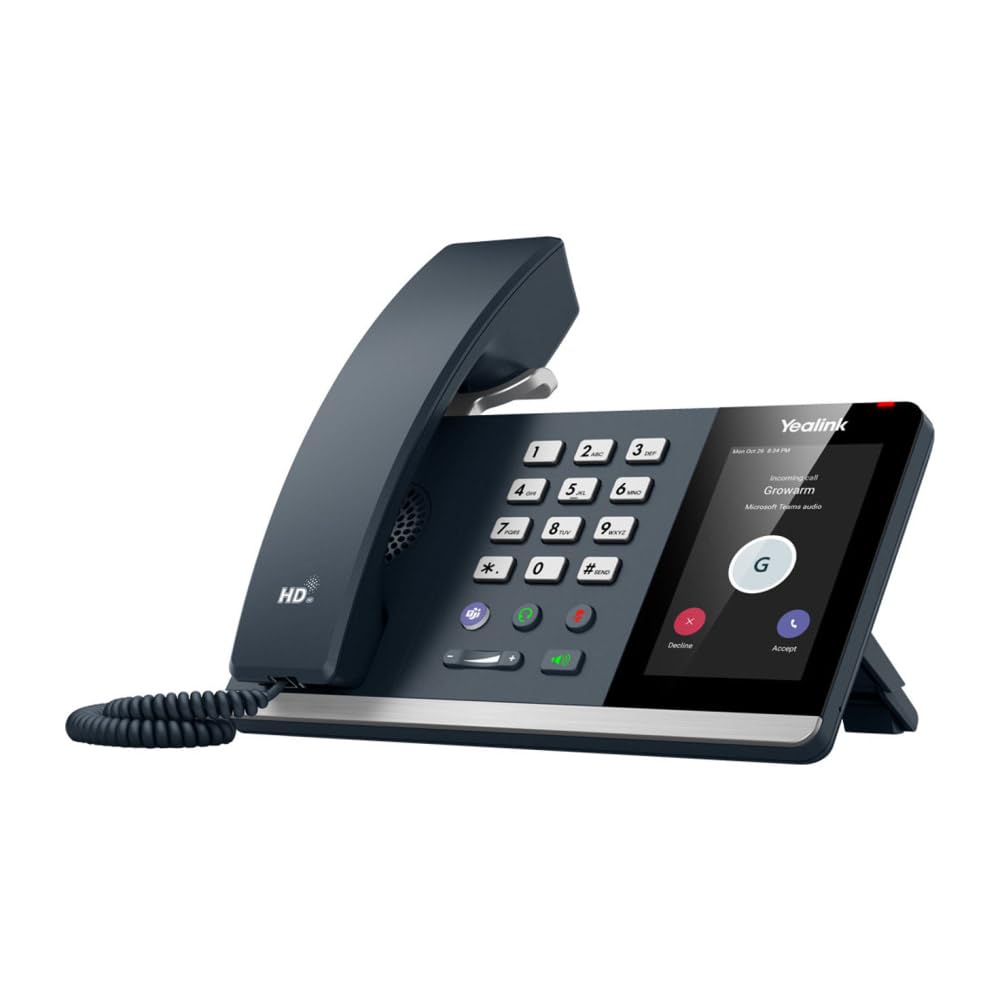 Yealink MP54-TEAMS-E2 - PoE - Android 13-4 inch (480 x 800) capacitive Touch Screen - Power Adapter NOT Included