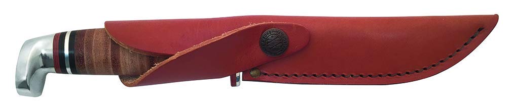 Case WR XX Pocket Knife Fixed Blade Polished Leather Item #381 - (316 5 SS) - Length Closed: 9 1/2 Overall Inches