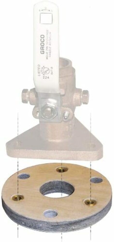GROCO Backing Block f/3/4 & 1" Seacocks