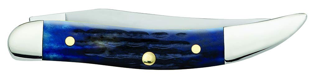 Case WR XX Pocket Knife Navy Blue Small Texas Toothpick Item #2804 - (610096 SS) - Length Closed: 3 Inches