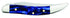 Case WR XX Pocket Knife Small Texas Toothpick Sparxx Blue Pearl Kirinite Item #23437 - (1010096 SS) - Length Closed: 3 Inches