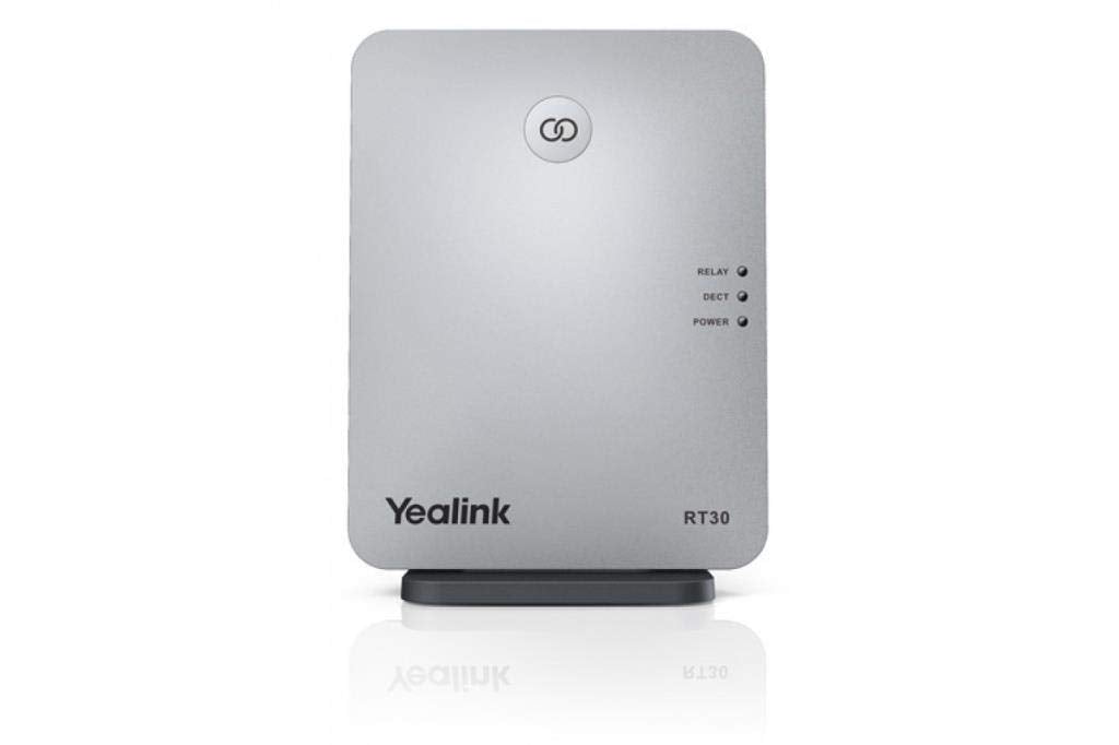 Yealink RT30 DECT Repeater, Plug & Play, Range Extender with Elegant Design, HD Voice, LED Display, Up to 6 Repeaters per Base Station, Wall Mountable, W60B/W70B/W52 Base Station Compatible