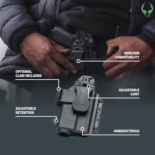 Alien Gear Photon Holster  Fits Sig P365 XL & P365 XL Spectre Comp  IWB & OWB  Ambidextrous  Optic Compatible  Compact Light Required (TLR-7 Sub/TCM-365 Only)  Made in USA