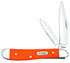 Case WR XX Pocket Knife Orange Synthetic Peanut Item #80504 - (4220 SS) - Length Closed: 2 7/8 Inches