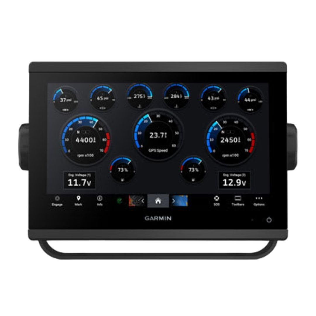 Garmin 010-02366-61 GPSMAP 943xsv SideV, ClearV and Traditional Chirp Sonar with Mapping - 9", Navionics+